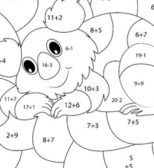 sommenkleurplaten_20_dieren