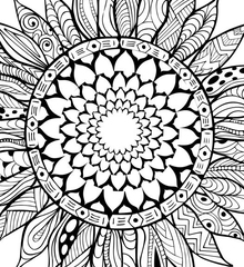 zonnebloem-mandala